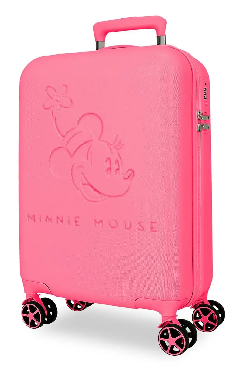 5568521 TROLLEY ABS 55CM. 4R. TRAVELING WITH MINNIE FUCSIA