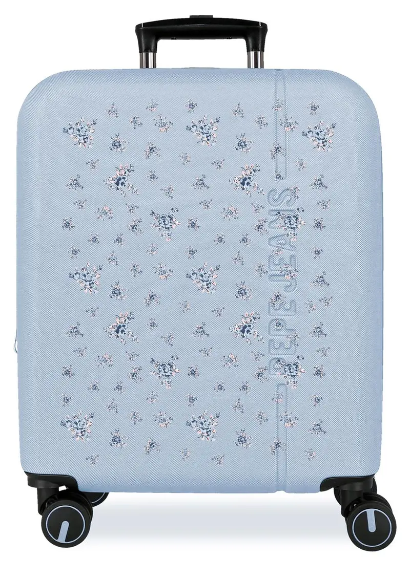 6088642 TROLLEY ABS 55CM. C/EXP. 4R. PJL OLIVIA AZUL CLARO