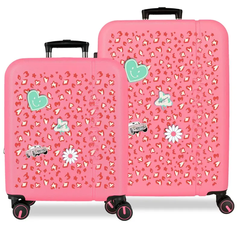 6098942 SET/2 TROLLEY ABS 55-68CM. C/EXP. 4R. PJL EVELYN FUC
