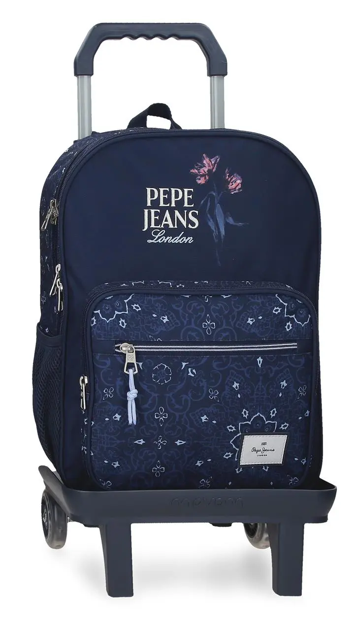 61222V2 MOCHILA ADAP. 40CM 2C. C/CARRO. PJL LENAY MARINO