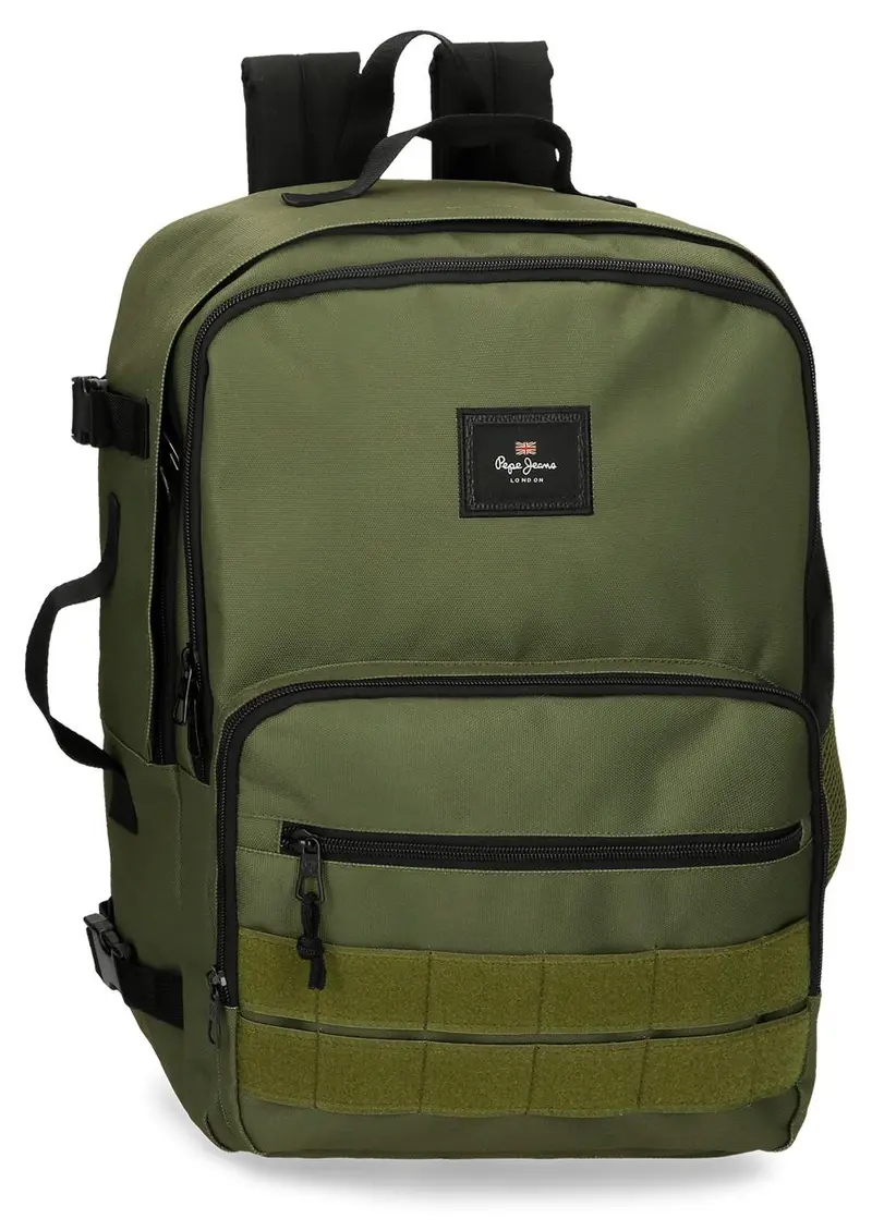 63328C3 MOCHILA ADAP. 44CM. PJL ARIS EVERGREEN CAQUI