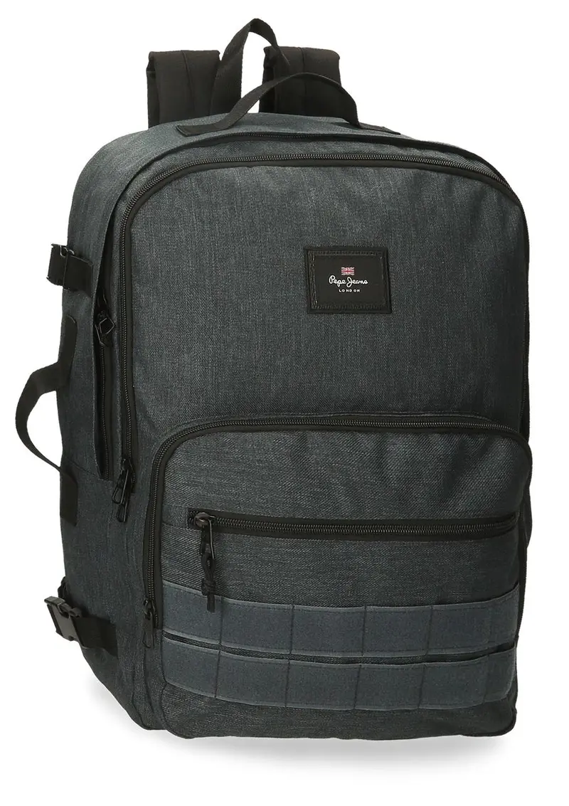 63328C8 MOCHILA ADAP. 44CM. PJL ARIS EVERGREEN DENIM OSCURO