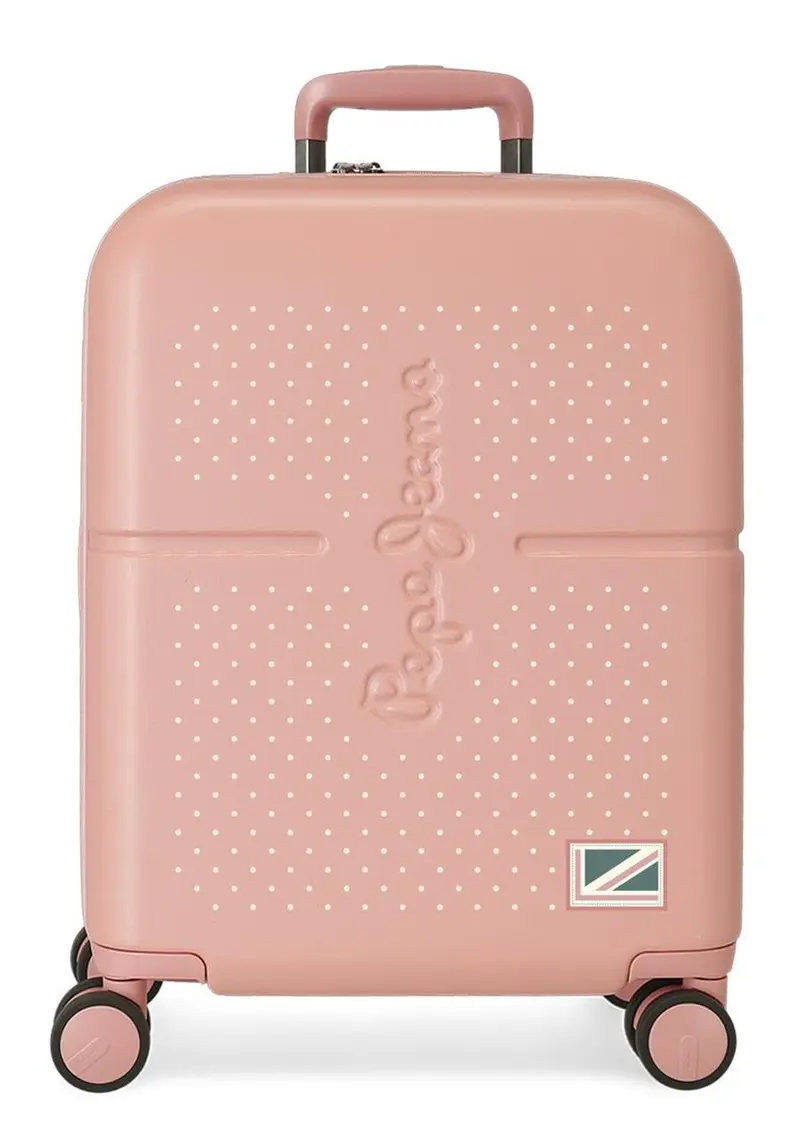 6438624 TROLLEY ABS 55CM. C/EXP. 4R. PJL LAILA ROSA CLARO