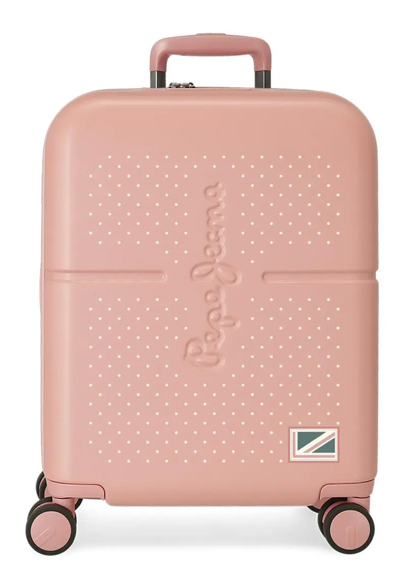 6439124 TROLLEY ABS 55CM. 4R. PJL LAILA ROSA CLARO
