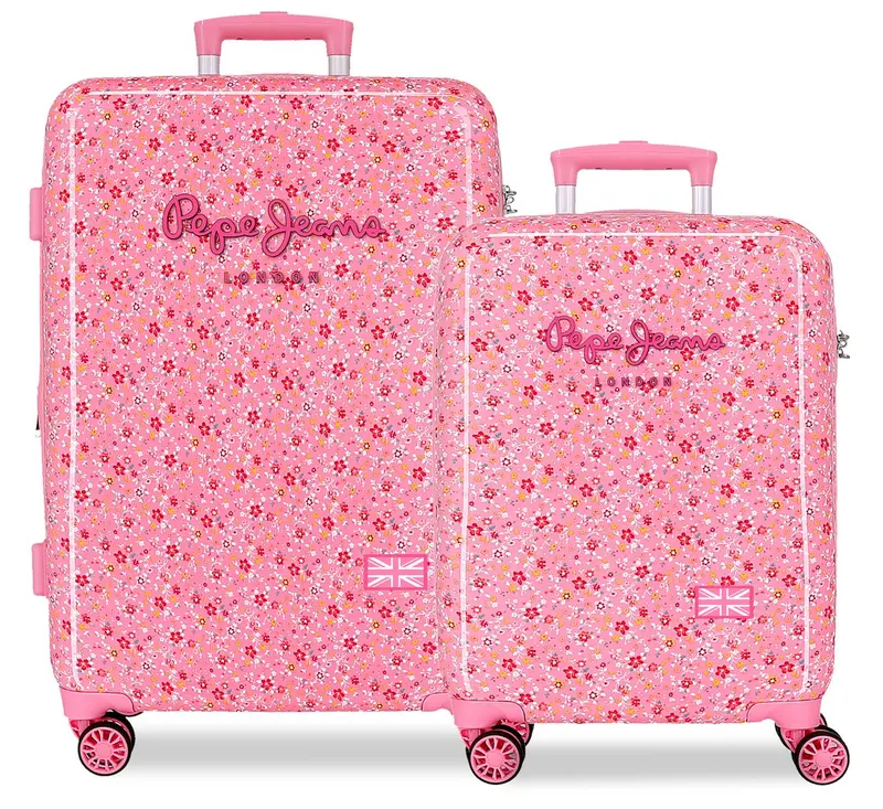 6711923 SET/2 TROLLEY ABS 55-68CM. 4R. PJL ALENKA ROSA