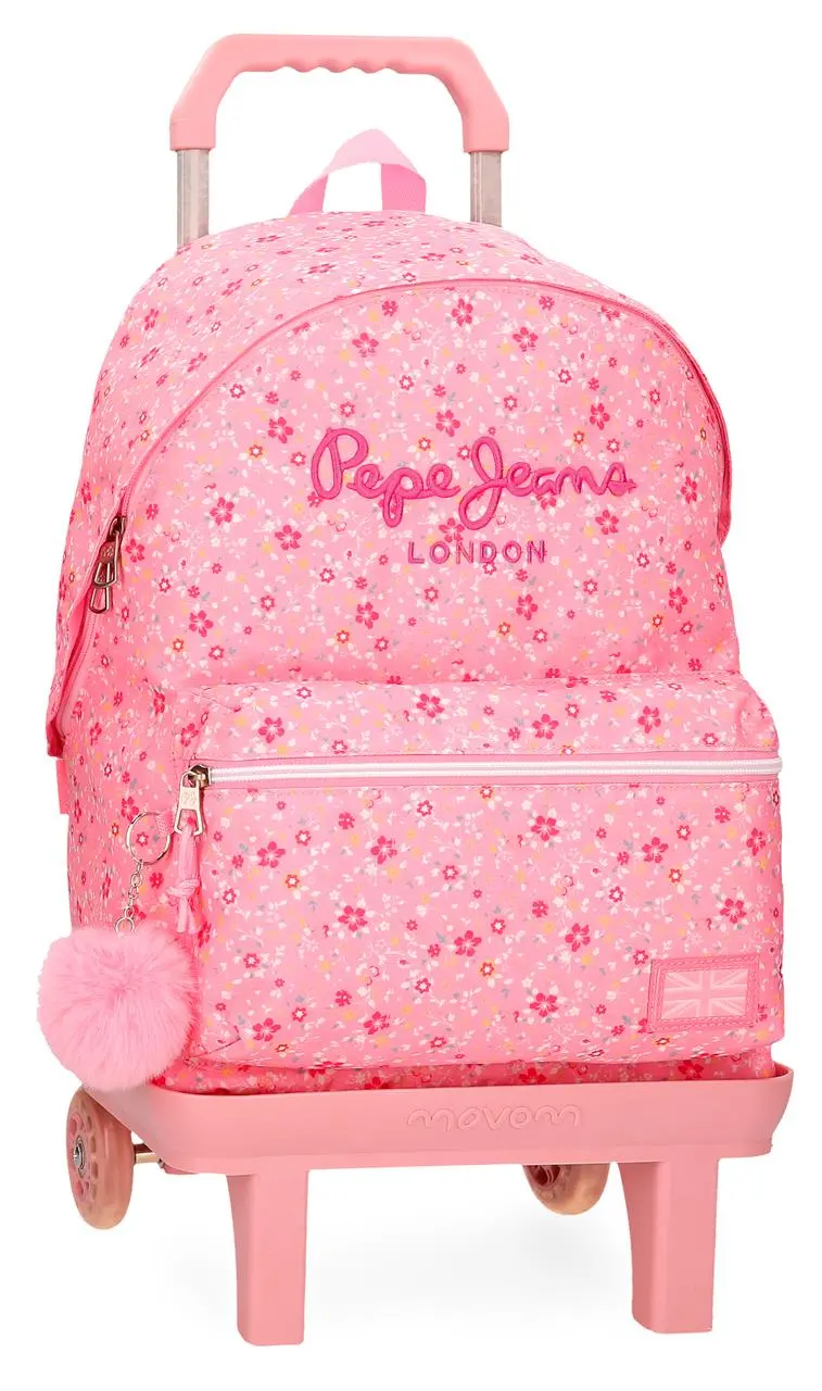 67123T3 MOCHILA ADAP.42CM.C/CARRO PJL ALENKA ROSA