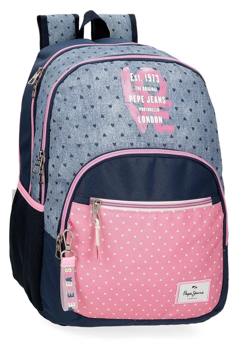 68225D1 MOCHILA ADAP. 44CM 2C. PJL NONI DENIM