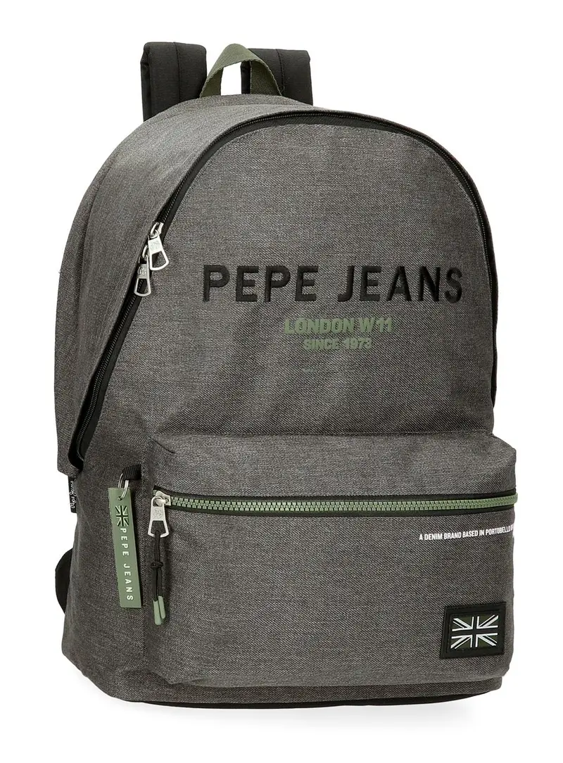 69124D2 MOCHILA ADAP. PORTAORD. 44CM 2C. PJL EDMON GRIS