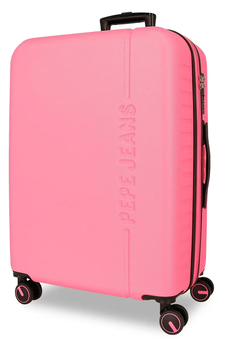 7568848 TROLLEY ABS 68CM. C/EXP. 4R. PJL MONTANA FUCSIA