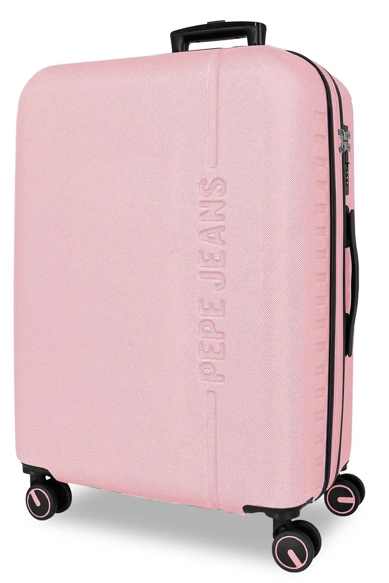 7568849 TROLLEY ABS 68CM. C/EXP. 4R. PJL MONTANA ROSA CLARO