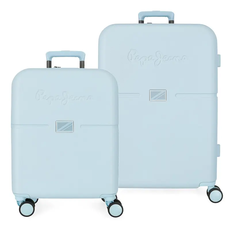 7699534 SET/2 TROLLEY ABS 55-70CM. 4R. PJL ACCENT AZUL CLARO