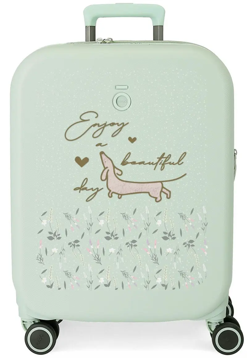 9519124 TROLLEY ABS 55CM. 4R. ENSO BEAUTIFUL DAY VERDE MENTA