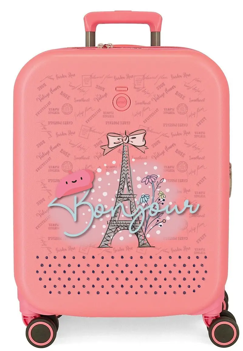 9528622 TROLLEY ABS 55CM. C/EXP. 4R. ENSO BONJOUR CORAL