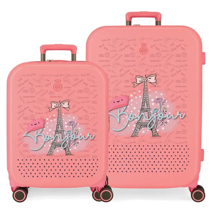 9529522 SET/2 TROLLEY ABS 55-70CM. 4R. ENSO BONJOUR CORAL