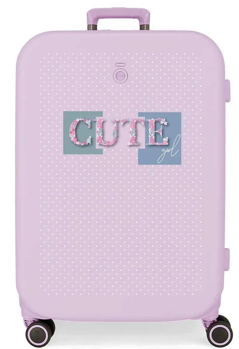 9539223 TROLLEY ABS 70CM. 4R. ENSO CUTE GIRL LILA