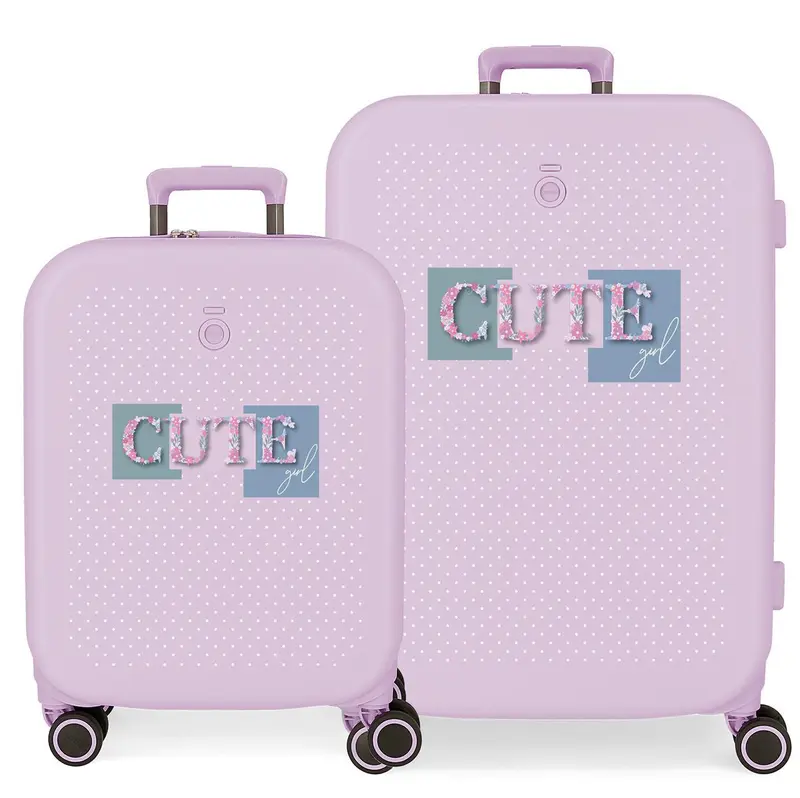 9539523 SET/2 TROLLEY ABS 55-70CM. 4R. ENSO CUTE GIRL LILA
