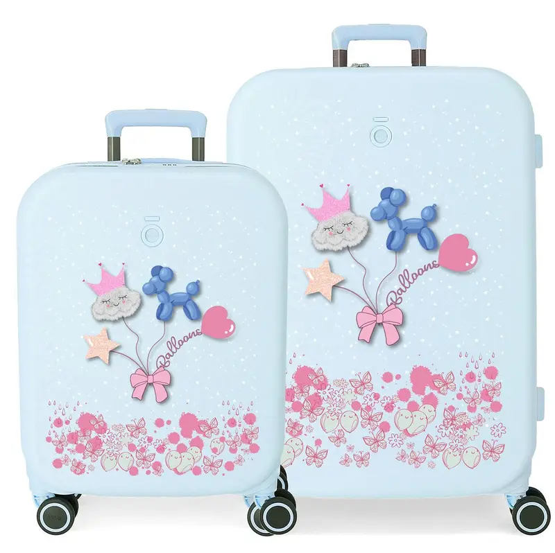 9559521 SET/2 TROLLEY ABS 55-70CM. 4R. ENSO BALLONS TURQUESA