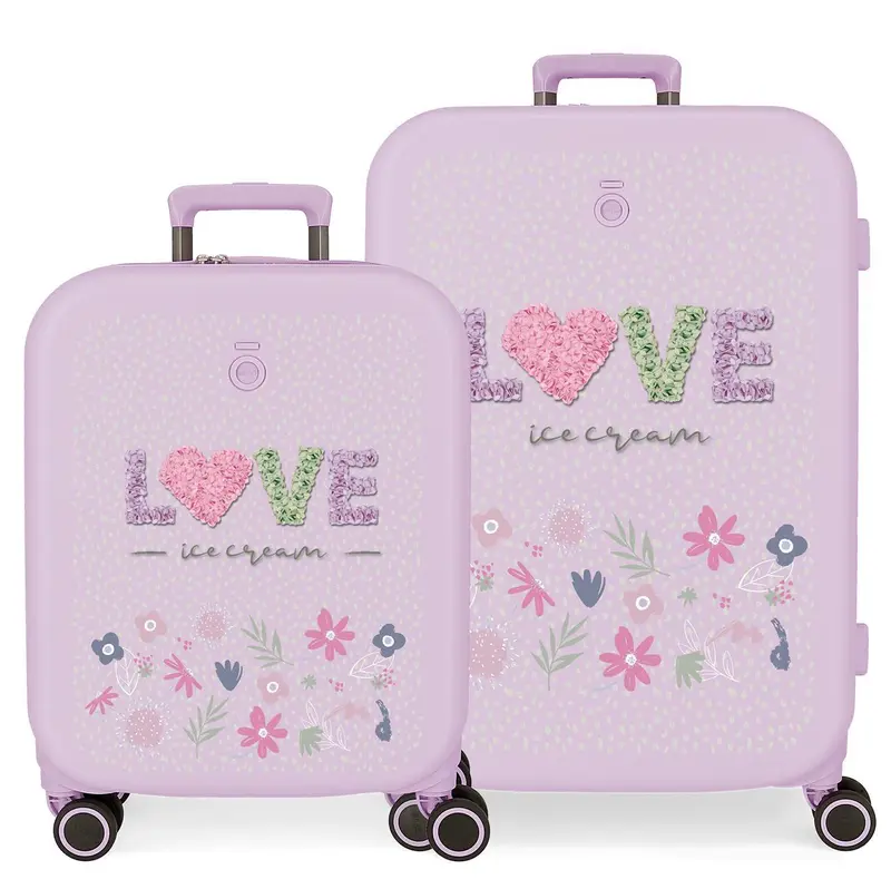 9569523 SET/2 TROLLEY ABS 55-70CM. 4R. ENSO LOVE ICE CREAM L