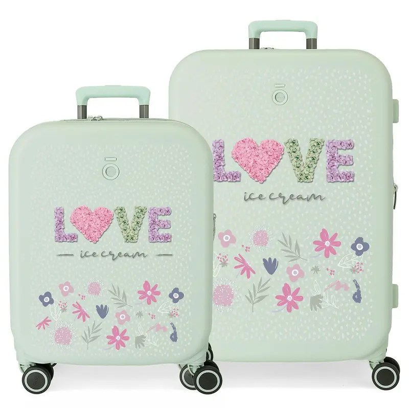 9569524 SET/2 TROLLEY ABS 55-70CM. 4R. ENSO LOVE ICE CREAM M