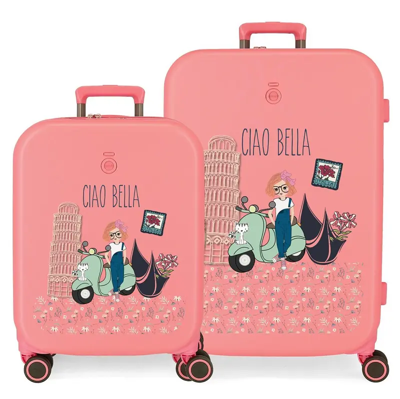 9579522 SET/2 TROLLEY ABS 55-70CM. 4R. ENSO CIAO BELLA CORAL