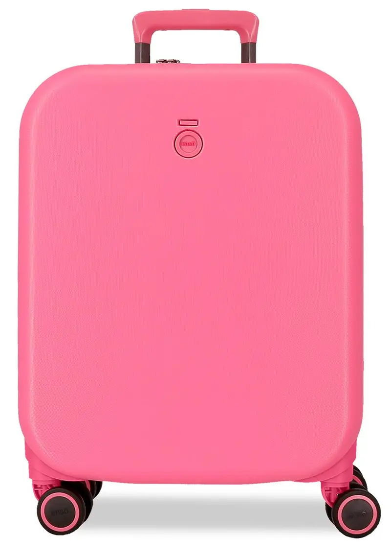 9629125 TROLLEY ABS 55CM. 4R. ENSO FUCSIA