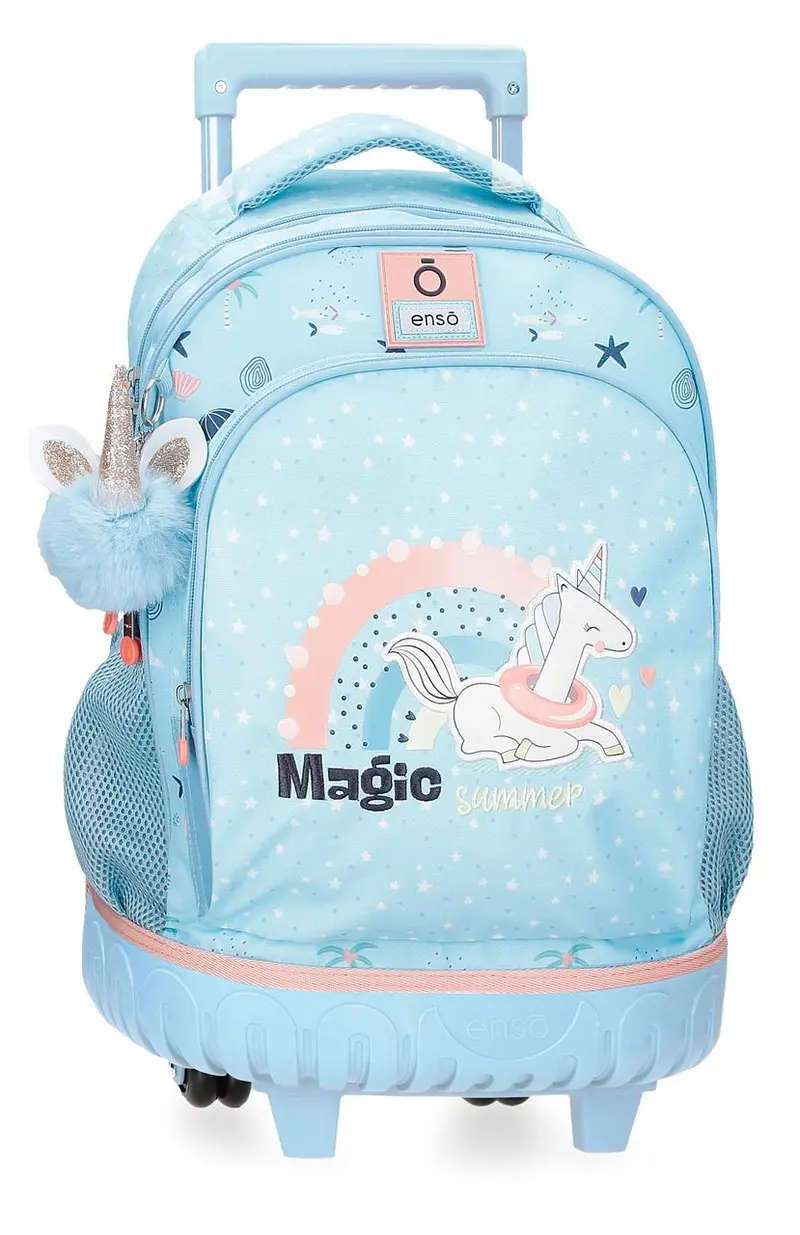 9632922 MOCHILA COMPACT 2R ENSO MAGIC SUMMER AZUL CLARO