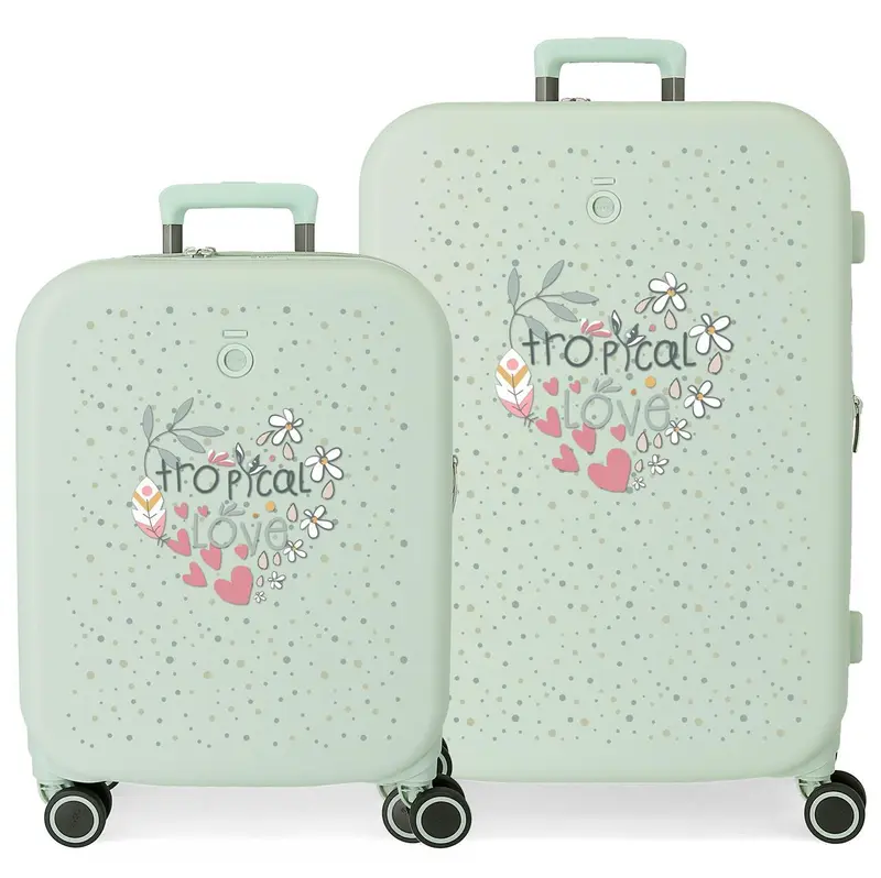 9649524 SET/2 TROLLEY ABS 55-70CM. 4R. ENSO TROPICAL LOVE