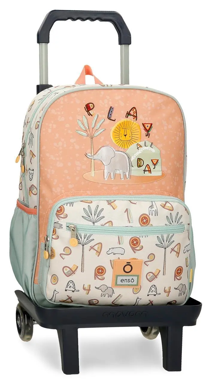 96724T1 MOCHILA ADAP. 38CM. C/CARRO. ENSO PLAY ALL DAY