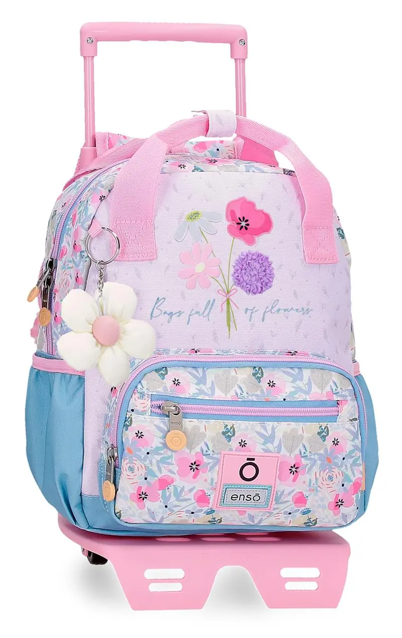 97722T1 MOCHILA ADAP. 28CM. C/CARRO. ENSO FULL OF FLOWERS
