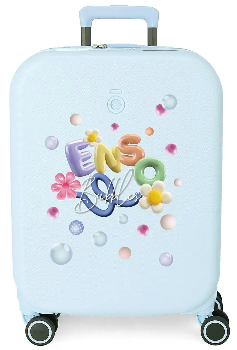 9789121 TROLLEY ABS 55CM. 4R. ENSO BUBBLES TURQUESA