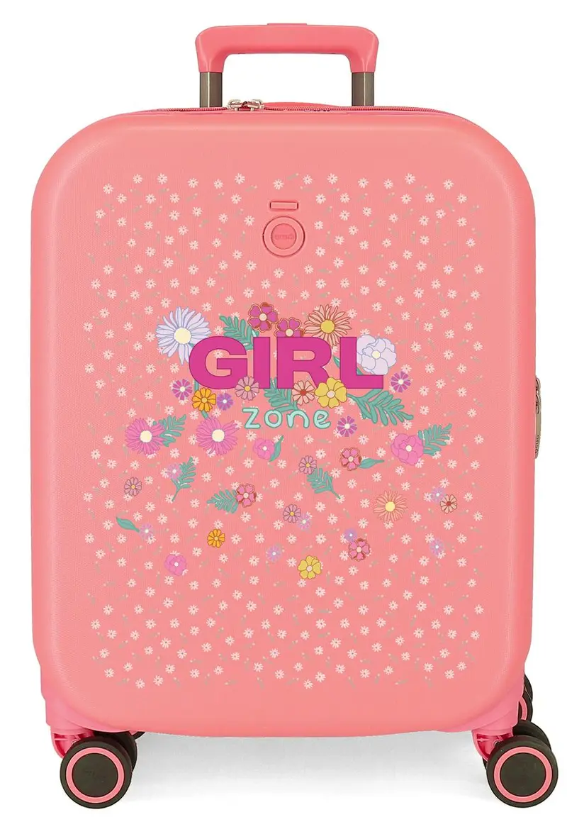 9938621 TROLLEY ABS 55CM.C/EXP. 4R. ENSO GIRL ZONE CORAL