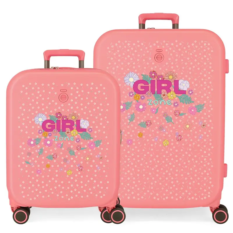 9939521 SET/2 TROLLEY ABS 55-70CM.4R. ENSO GIRL ZONE CORAL