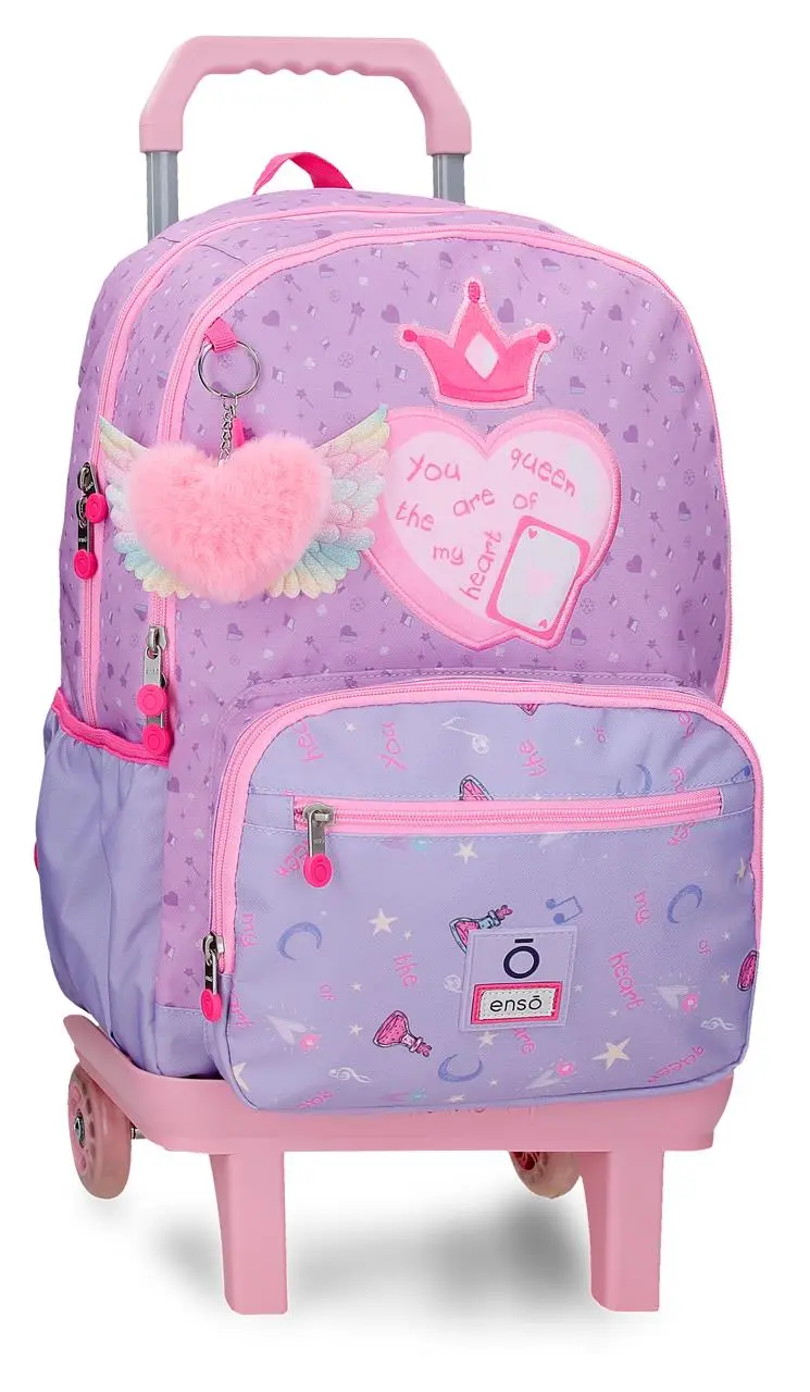 99526T1 MOCHILA ADAP. 44CM 2C. C/CARRO. ENSO QUEEN OF HEARTS