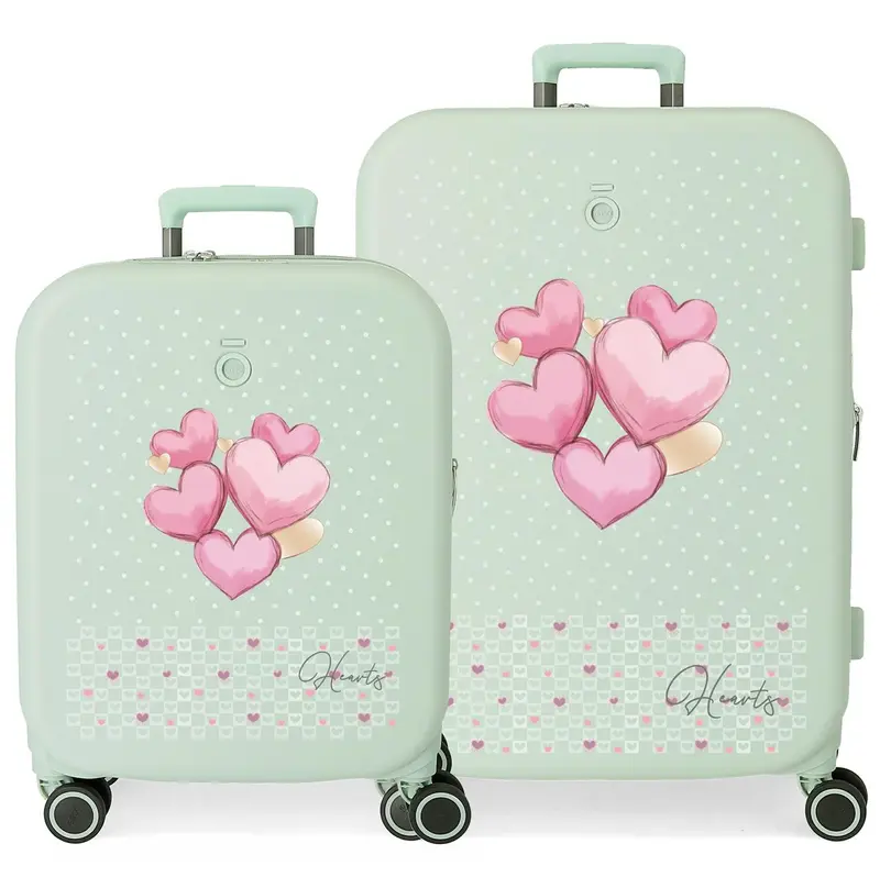 9969521 SET/2 TROLLEY ABS 55-70CM.4R. ENSO HEARTS MENTA