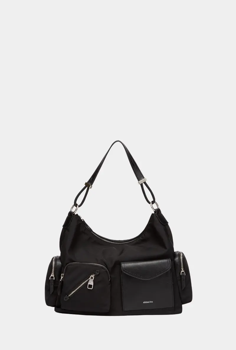 Abbacino Bolso De Hombro En Tejido Negro