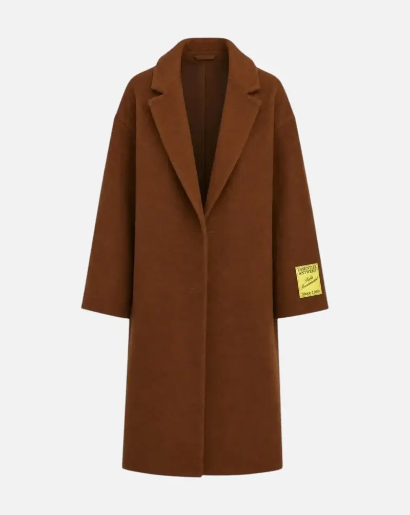 Abrigo Essentiel Antwerp Kelp Double Face Coat