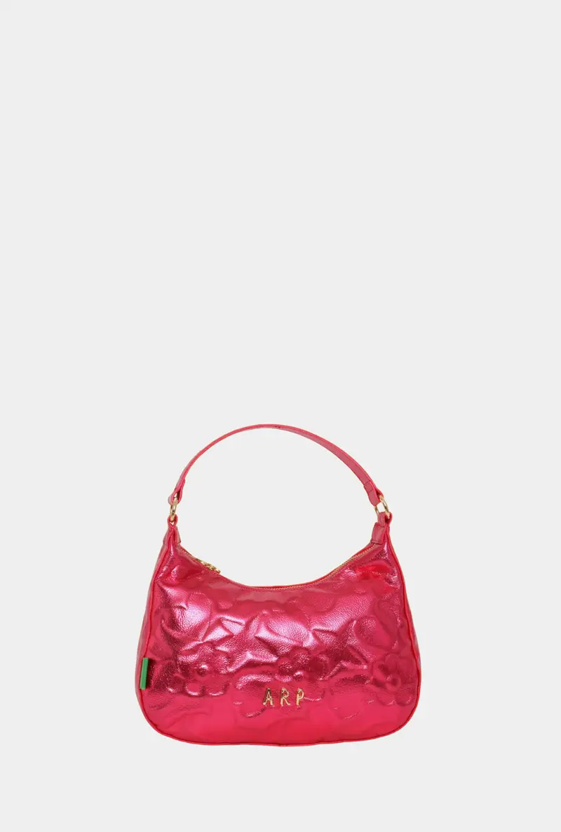 Agatha Ruiz De La Prada Bolso De Hombro Góndola Grabado Iconos Fucsia