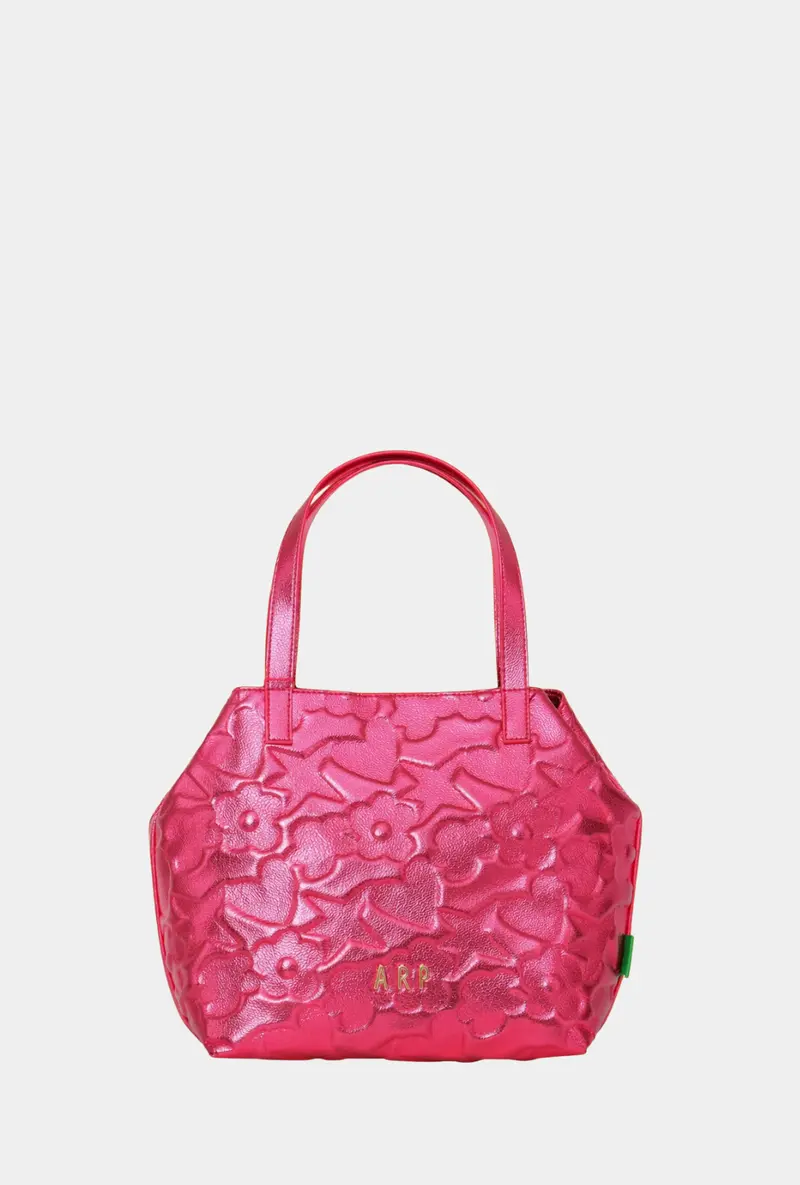 Agatha Ruiz De La Prada Tote Grabado Iconos Fucsia