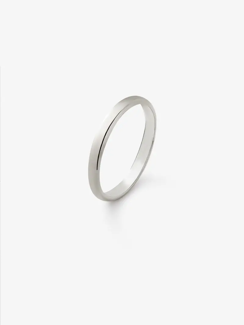 Alianza de boda de platino