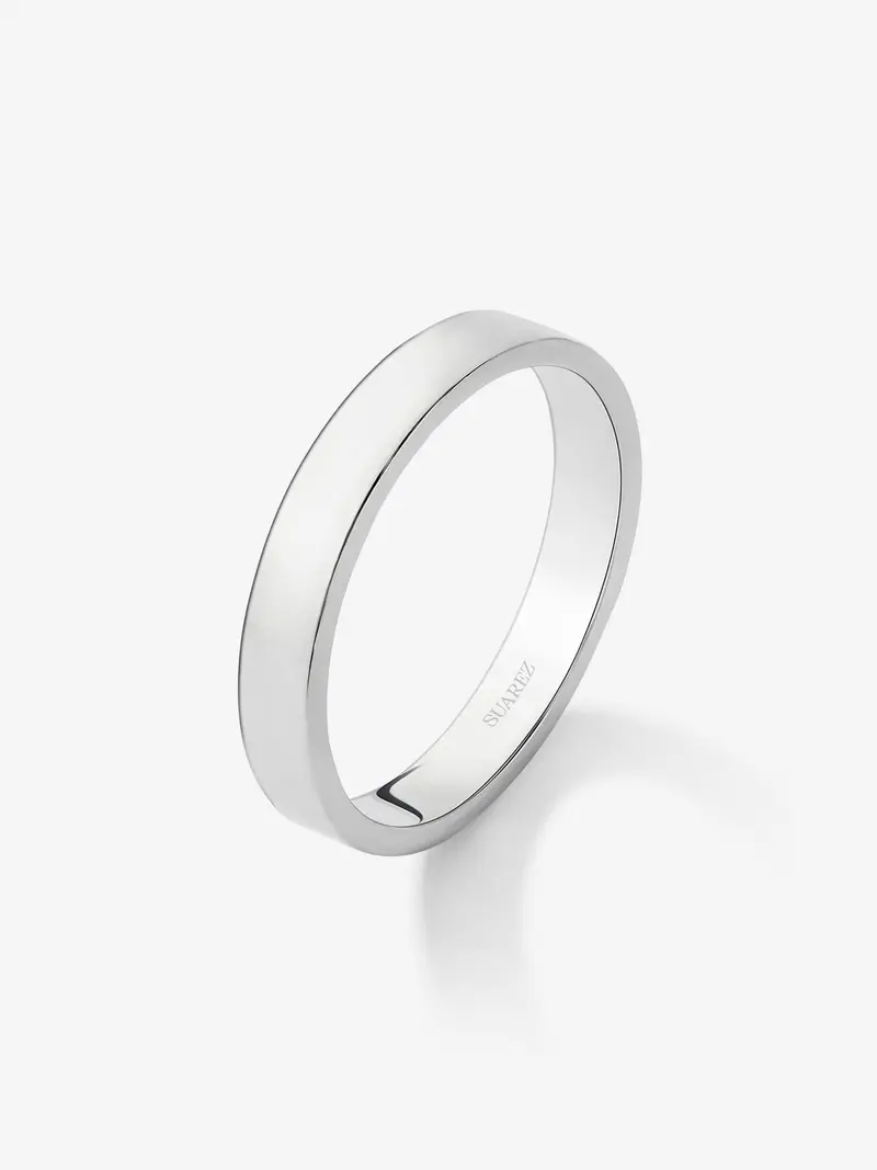 Alianza de boda de platino