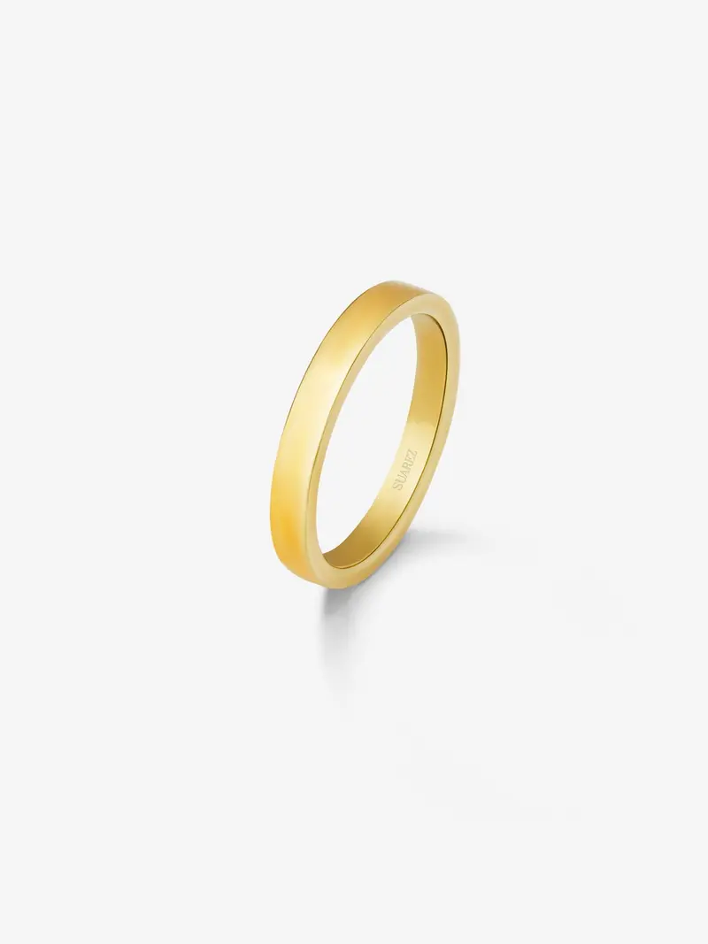 Alianza de oro amarillo de 18K