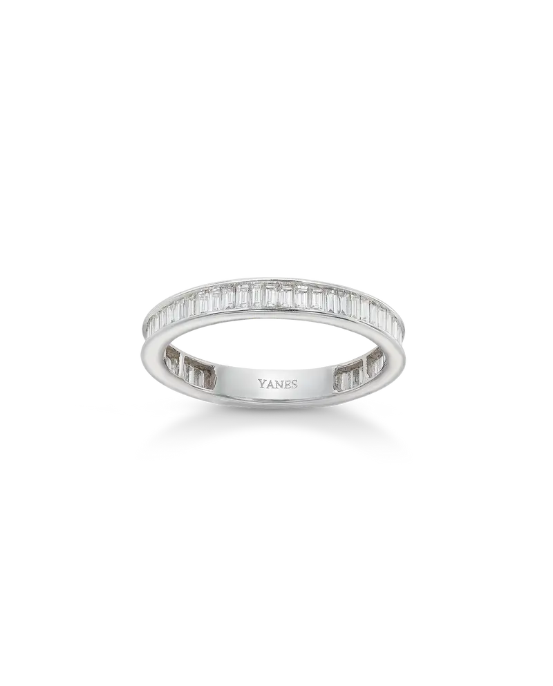 Alianza Justine diamantes 1,00 ct, oro blanco