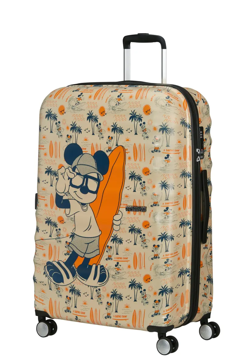 AMERICAN TOURISTER maleta grande 77cm WABREAKER Mickey super surfer