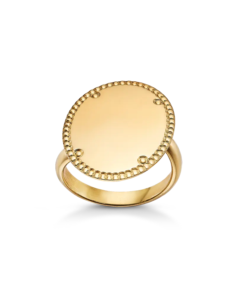Anillo Abrás, plata dorada