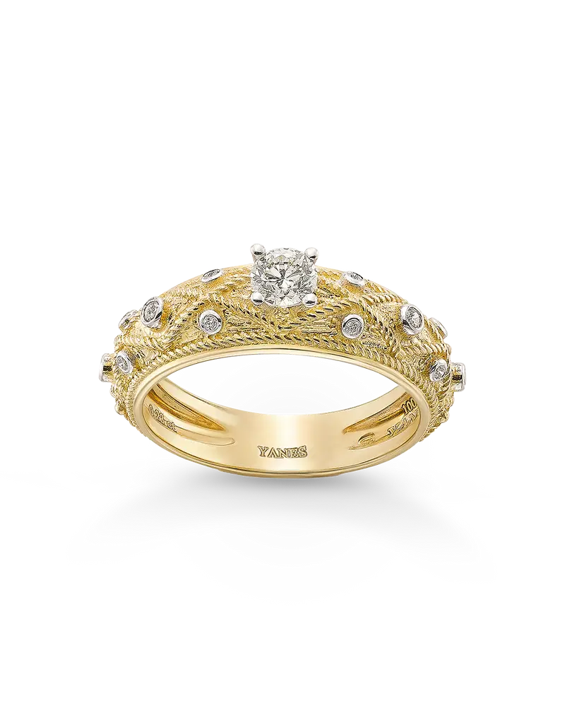 Anillo Adamas diamantes 0,20 ct, oro