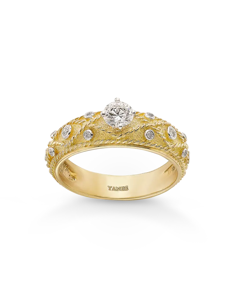 Anillo Adamas diamantes 0,30 ct, oro