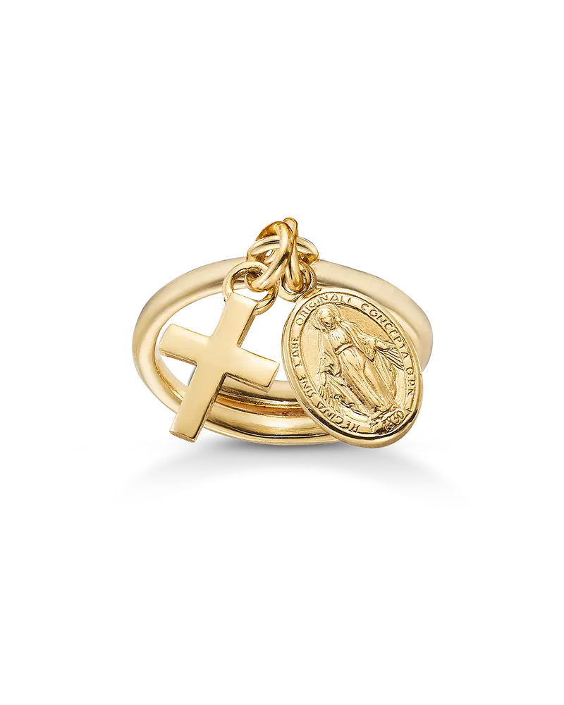 Anillo Bac, plata dorada