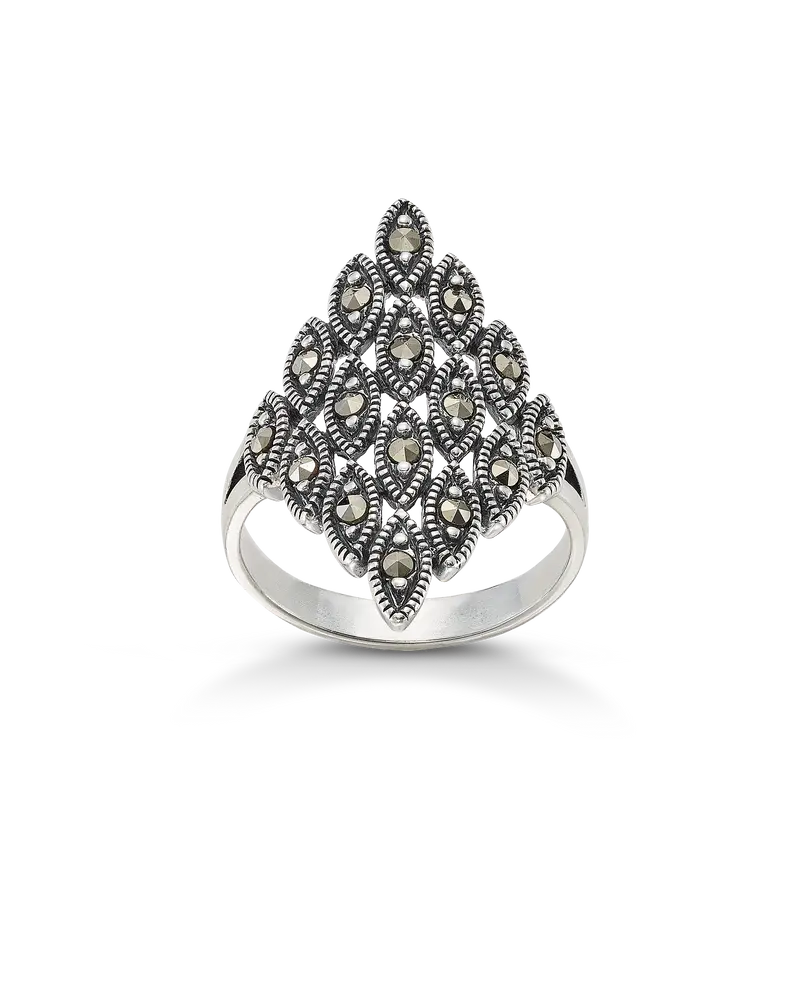 Anillo Bagua, plata