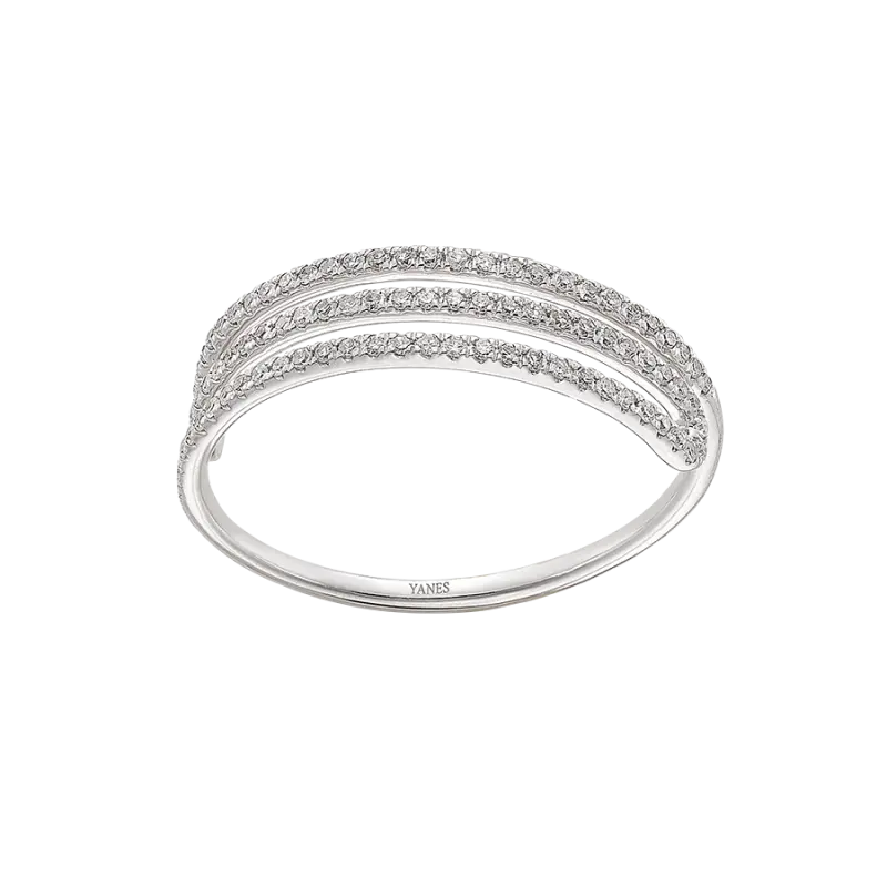 Anillo Bambola diamantes, oro blanco