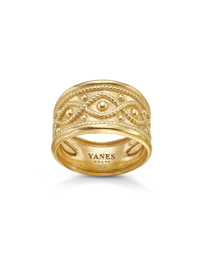 Anillo Beatrice, plata dorada